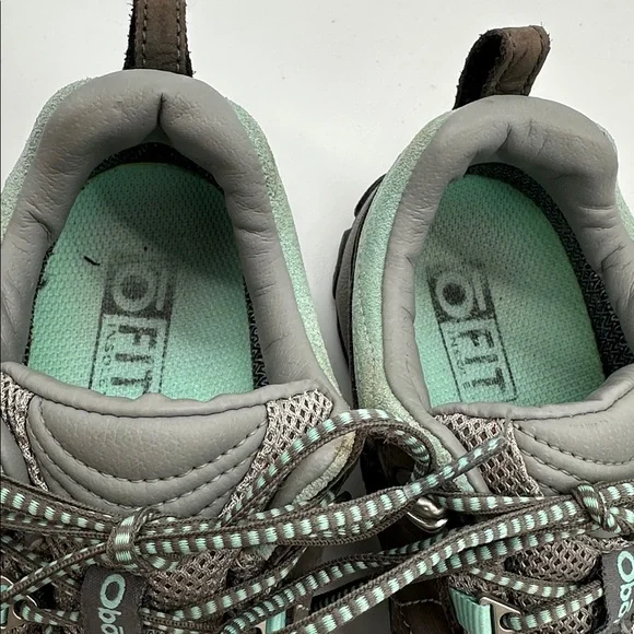 Oboz Sapphire Low B-Dry Waterproof Hiking Shoes Charcoal Beach Glass Size 7.0 - Picture 14 of 16